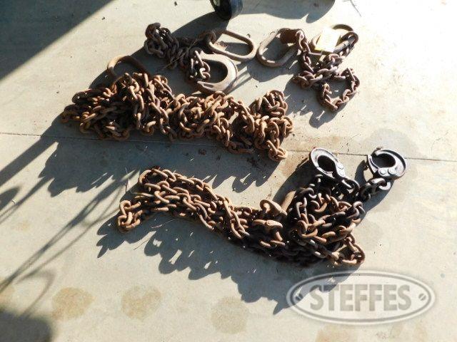 (4) 3/8" Chains, Various Lengths